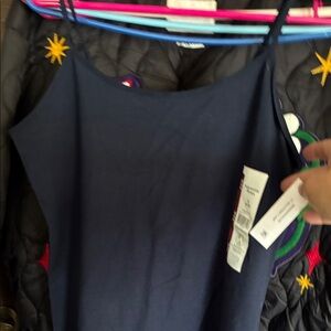 Navy Blue Spaghetti Strap Top